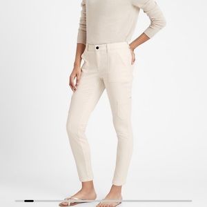 Mid-rise skinny cargo chino